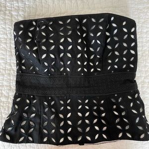 White House Black Market strapless blouse